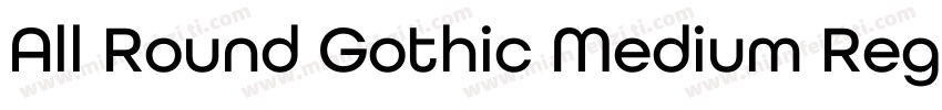 All Round Gothic Medium Regular字体转换